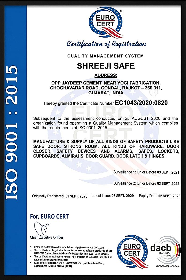 ISO 9001:2015 Certified